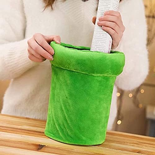 Piranha Plants Plush Funny Slippers Cannibal Flower Shape Cosplay Shoes/Dot Pattern Slippers Loafer with Pipe Pot Holder for Adults Teens Women and Men Home Shoes Xmas Gifts