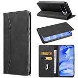 KWATUNG google pixel 9a 用 ケース 手帳型 おしゃれ グーグルピクセル9a 用 ケース 手帳型 肌感レザー ピクセル9a 用 携帯カバー 内蔵マグネット 耐衝撃 カード収納 スタンド機能 全面保護 Pixel 9a スマホケース Pixel 9a 用 手帳型ケース ブラック