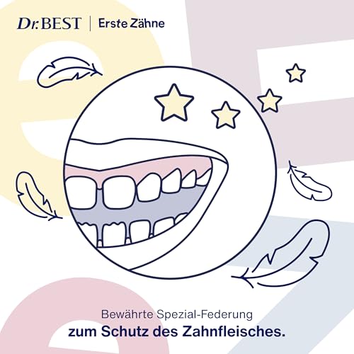 Dr.BEST Erste Zähne Zahnbürste, Weich (1 Stück), ab dem ersten Zahn, Farbe kann nicht ausgewählt werden