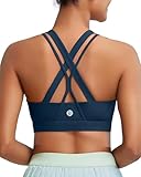 RUNNING GIRL Sports Bra for Women High Support, Criss-Cross Back Padded Strappy Sports Bras Yoga Bra with Removable Cups