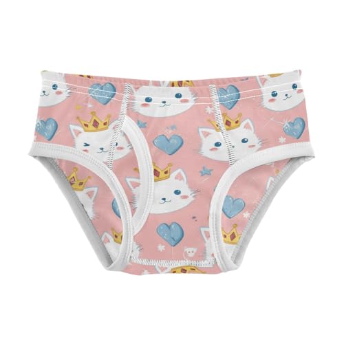 Wusikd Princess Cats Boys' Underwear Cotton Cute Boys Briefs Soft Toddler Underwear 2T