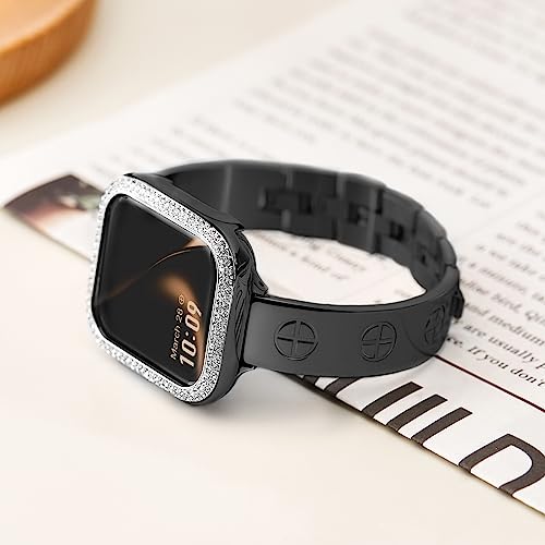 Image of Missair Compatible with Apple Watch Band 38mm 40mm 41mm 42mm 44mm 45mm 46mm 49mm, Stainless Steel Metal Strap Women Dressy Bracelet Wristband for iWatch Series 11 10 9 8 7 6 5 4 3 2 1 SE Ultra