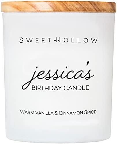 SweetHollow Personalized Birthday Candle Gift with Name, Custom B...