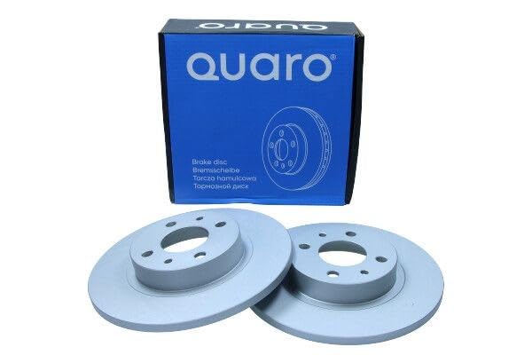 2x QUARO Disco de freno Delantero Ø257mm Altura: 40,5mm Espesor: 12mm Corona de Agujeros - Ø: 98mm macizo QD3404