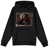 Bioworld Castlevania Logo with Dracula Men's Black Graphic Hoodie