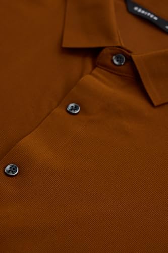 Image of SNITCH PSF Mens Shirts | Slim Fit Design | Poly Blend Fabric, Classic Spread Collar & Full Sleeves, Versatile for Casual & Formal Wear