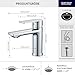 BELZ Wasserhahn Bad, Einhebel-badarmatur, Armatur Badezimmer, Mischbatterie Bad, Höhe 96 mm, Energiesparend Waschbeckenarmatur Einhebelmischer für Badezimmer,Chrom