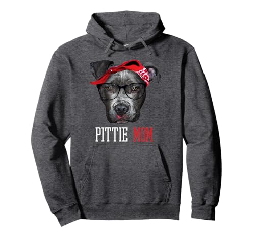 Pittie Mom Pitbull Dog Lovers Hoodie Women Pullover Hoodie