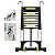Wolec Telescoping Ladder,12.5ft Aluminum Portable Extension Ladder w/Hooks, Stabilizers& Wheels, Heavy Duty 330lbs Max Capacity, Collapsible Telescopic Ladder for Rv, Roof, Attic, Outdoor -Black
