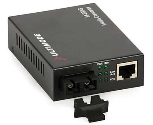 LWL Media Convertisseur M-203G - 2 x monomode jusqu'à 20 km
