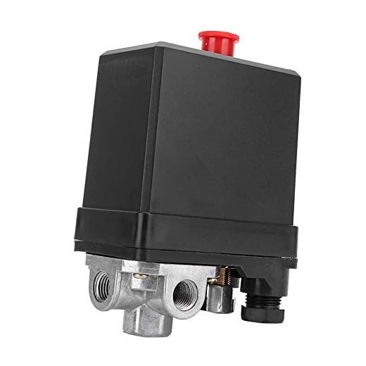 Wincal Luftkompressorregulator-380 V 3-fas 4-håls vertikal tryckströmbrytare-kontrollventil G1/4 tum för luftkompressor