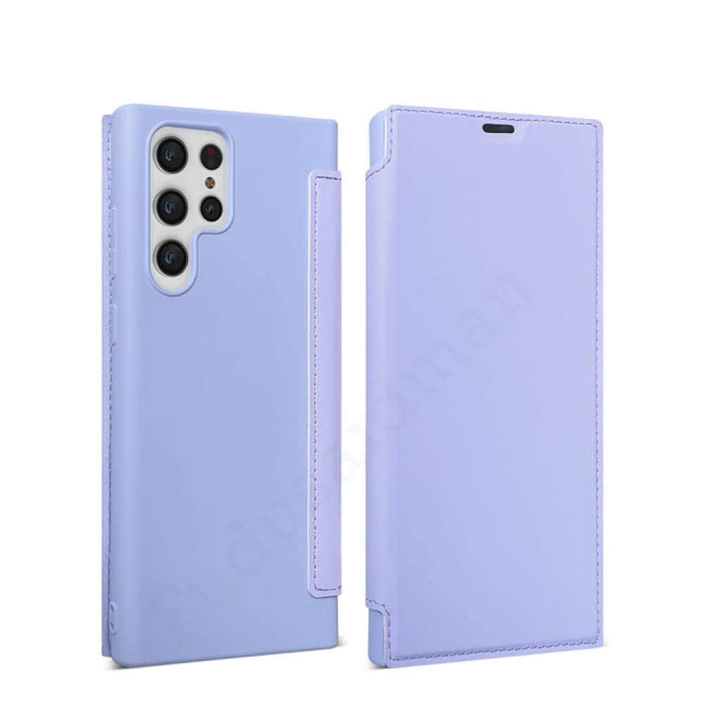 Étui Samsung S22 Plus en silicone liquide violet protection arrière durable - 7
