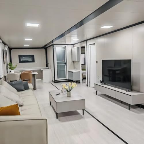 20ft 30ft 40ft Customized Modern Tiny Homes for Sale Prefab Expandable Container Houses Expansion Mobile Prefabricated 2 Bedroom Modular Tiny House to Live in for Adults with Bathroom & Kitchen - Image 5