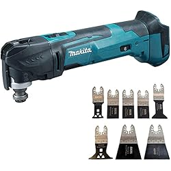 Makita DTM51Z LXT 18V Li-Ion Oscillating Multitool Cutter Body + 8 Multi Tool Blades