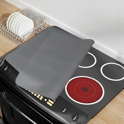 コンロカバー - キッチンカウンター用シリコーンフラットバーナーカバー | 調理器具用乾燥マット 炊飯器 ガラスセラミックヒーター用