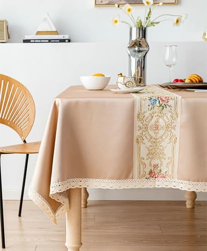 Nappe rectangulaire 150 x 160 cm antitache lavable polyester picnic