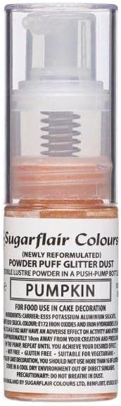 Sugarflair Colours Edible Glitter Pump Spray - Fusion Green - E171 Free - Non-Aerosol Pump Bottle, Refillable Shimmer Paint That Provides A Lustre Finish To Cakes, Decorations, and Desserts - 10g