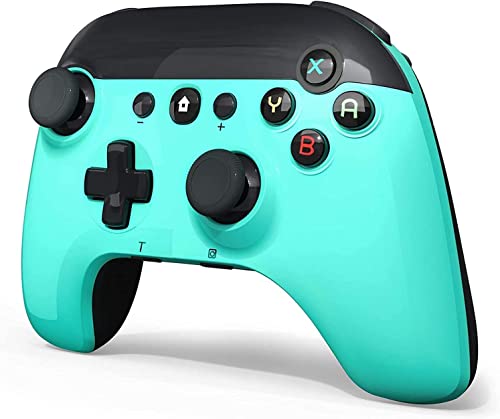 STOGA Switch Pro Manette de Jeu pour Nintendo Switch - Vert Sans Fil Avec Switch/Switch Lite - Jolie Manette de Jeu à Distance Avec Auto Turbo / 6 Axes-Petit Cover