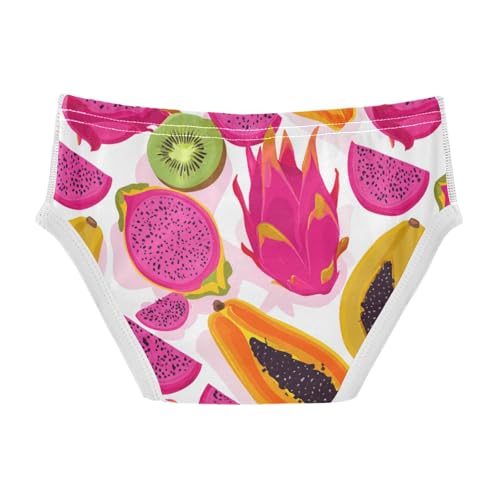 Wusikd Papaya Dragon Fruit (2) Boys' Underwear Cotton Boys Briefs Soft Toddler Underwear 2T2