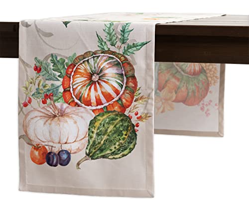 Maison d' Hermine Table runner 100% Cotton Single Layer Table Runners 180 CM long for Christmas Decorations Home Kitchen Dining Party Wedding Bridal Shower (Lumina