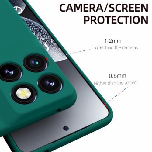 Image of FIRST MART Matte Silicone Back Cover for Motorola Edge 70 - Green