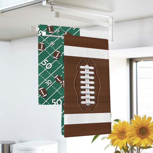 Croar Football Kitchen Dish Towels Set Of 2 thumb #2