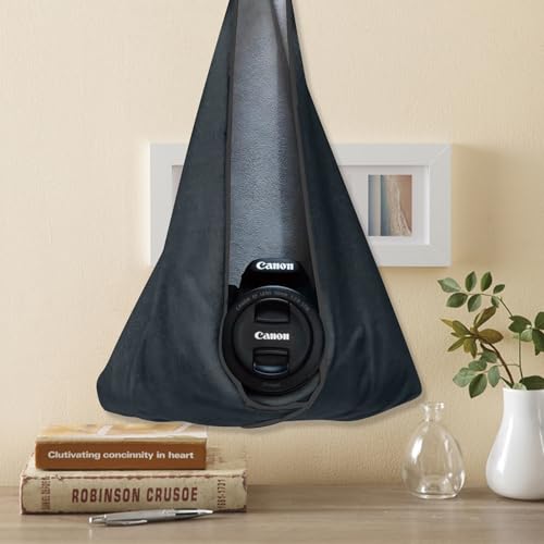 ComfortAce Einschlagtuch für Kamera als Schutzhülle für Fotoausrüstung im Rucksack, Tasche, Beutel etc. Passen für Vollformat DSLR, Objektiv, Stativ, Tablet-PC, etc. 30 x 30 cm，Grau