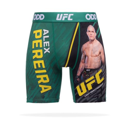Odd Sox – Alex Pereira UFC Boxer Briefs – Official UFC Fighter Underwear – Sizes S–XXL Stretch Fit Gift for MMA