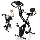 Asp&B(アスピ＆ビー) エアロバイク フィットネスバイク スピンバイク 折りたたみ ダイエット器具 ダイエット 静音 マグネット式 リカンベントバイク 多段階抵抗調節 サドル・ハンドル調節可能 電子ディスプレイ付き トレーニング エクササイズマシン 理学療法士監修 動画メニュー付き
