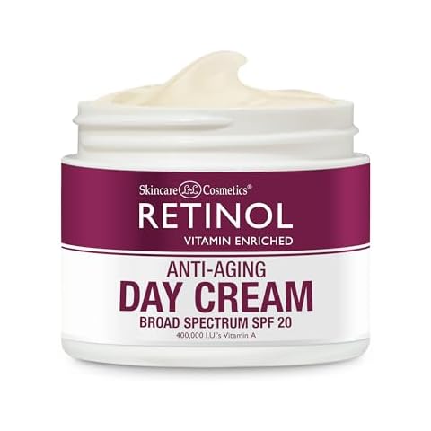 Retinol Skincare LdeL Cosmetics Day Cream Broad Spectrum SPF 20 Moisturizes & Reduces Look of Fine Lines – Provides Protection From Daily Sun Exposure - 1.7 Oz. Cover