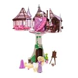 rapunzelturm disney Inklusive Gitarre, Krone, Bratpfanne, Staffelei, Palette und Stuhlzubehör.