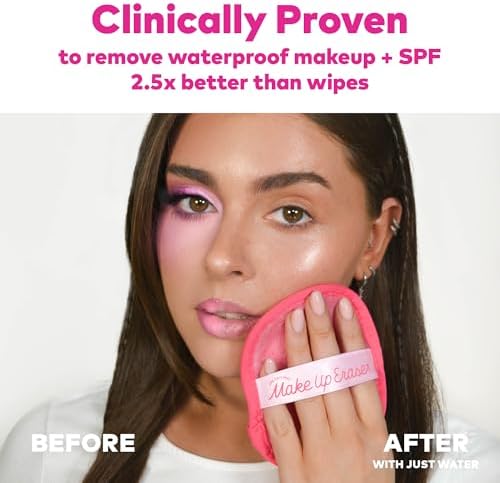 MakeUp Eraser, 7-Day Set, Erase All Makeup With Just Water, Including Waterproof Mascara, Eyeliner, Foundation, Lipstick, and More