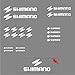 Sticker Mimo Stickers adhésifs pour Shimano Kit 1 accessoires pour vélo MTB Tuning, vélo passion Bike (blanc)