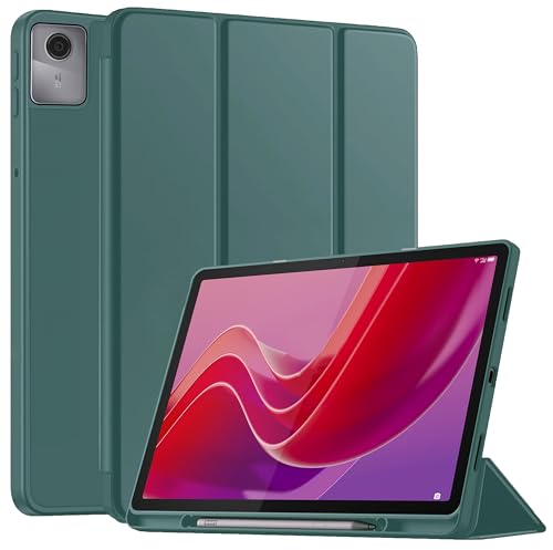 TGK Case for Lenovo Tab M11 11 inch TB330FU TB330XU, Tab K11 Trifold Smart Stand Flip Cover (Green)