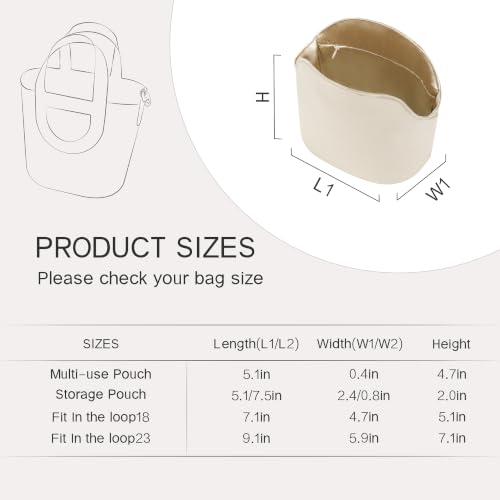 Image of Fits for Intheloop Bag Insert Organizer For Hermes(18,champagne)