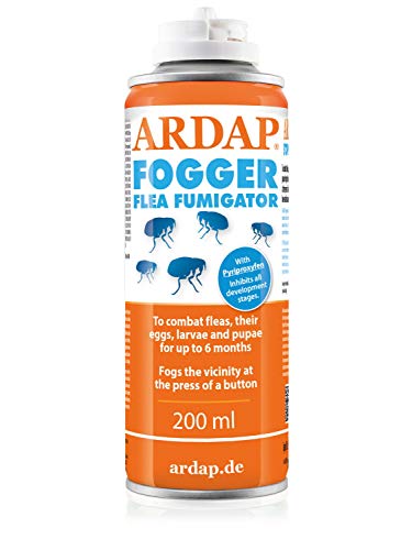 ARDAP Flea Fogger 200 ml - Flea bombs for the home - Flea bomb - Flea fogger, Flea Treatment for home - House flea bomb - Smoke bombs for fleas and eggs - flea fogger for home, Long-term protection option