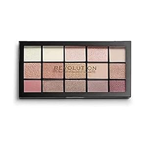 Revolution Beauty London Reloaded Eyeshadow Palette, Highly Pigmented, 15 Shades, Matte and Shimmer Finishes, Iconic 3.0, 16.5g