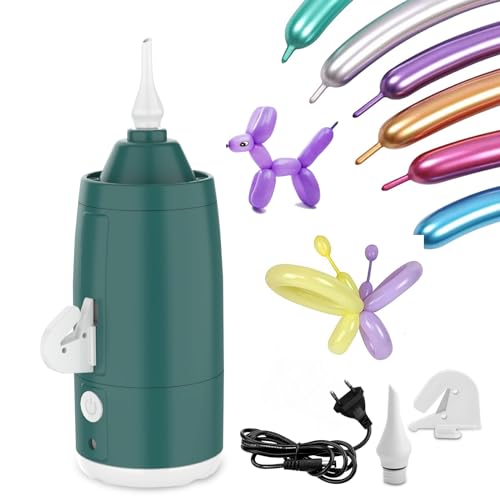 Nestling pompa elettrica per palloncini lunghi, 100W pompa elettrica, pompa per palloncini portatile,gonfiatore elettrico, pompa a palloncino elettrica per il partito, compleanno e decorazione