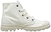 Palladium Women's Pampa Hi Boot, Vegan Canvas Lace Up Boot, Marshmallow/Marshmallow, 10 M