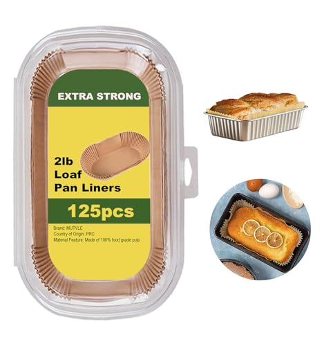 125 Pcs Thick Loaf Pan Liners