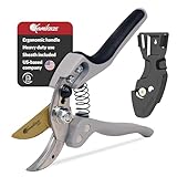 KM1-M FORCE ANVIL SHEAR- ANVIL PRUNER, Pruning Shears. Garden Pruners, Plant Pruners, Pruning Shears, Tefloned Blade Hand Pruner, Universal Garden Clippers great for garden and home.