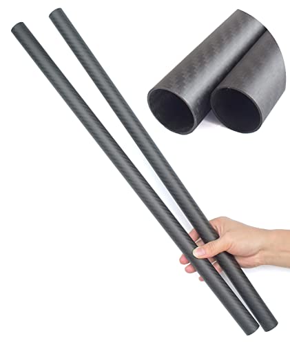 2pcs 600MM Length Carbon Fiber Tube 25x23x600MM,10/12/16/22/30/35/40/50MM Available,3K Roll Wrapped Twill Matte Finish