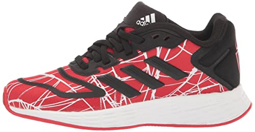 adidas Tênis de corrida unissex infantil Duramo 10, Vermelho vívido/núcleo preto/branco Ftwr (morais