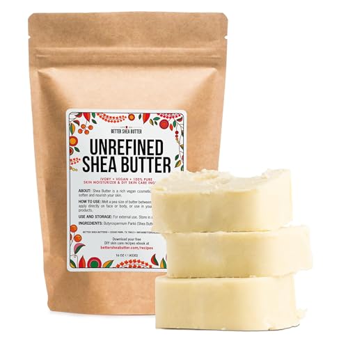 100% Pure African Shea Butter, 16 oz – For Moisturizing Dry Skin, DIY Body Butters