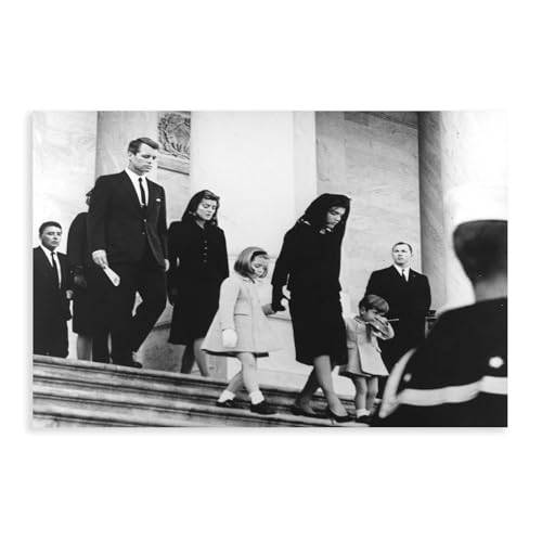 Poster JFK Funeral de la Famille Kennedy sur Toile Déco Impression Murale