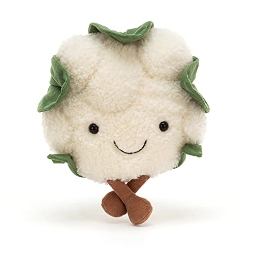 Jellycat Amuseables Cauliflower Stuffed Toy, 8 inches - Vegetable Plush - Fun Gift Idea - Image 2