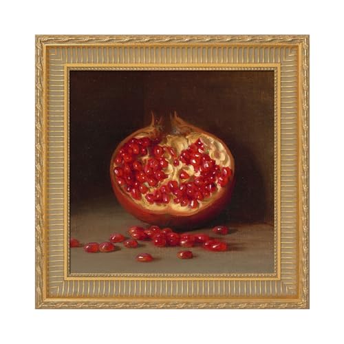 FOLKOR 8x8 Ornate Frame for Canvas Paintings, 2.2" Wide Antique Gold French-style Wood Frame for Watercolor Art Wedding Portrait for Tabletop Gallery Wall Living Room Decor, No Back & Glass