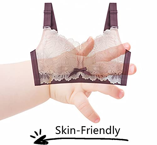 Baetty Bras For Women Wirefree, Wireless Bras For Women, Minimizer Bras For Women, Womens Bras No Wire, Bras For Women No Underwire, Wide Band Bras For Women, Women's Bras Purple 36Dd 36 Dd #TOP6