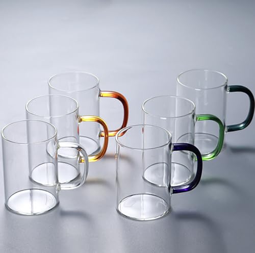 Image of HOMIES 8 Piece Set Glassware, Glass Beverage Dispenser with Reindeer Antler Topper lid, 6 Glasses and Wooden Stand (2600ml+ 270ml) for Party, Kitchen, Home, Restaurant