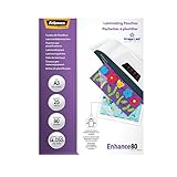 Fellowes Laminierfolien A3 ImageLast, 80 Mikron (2 x 80 mic), 25 Stück, transparent mit Ausrichtungshilfe